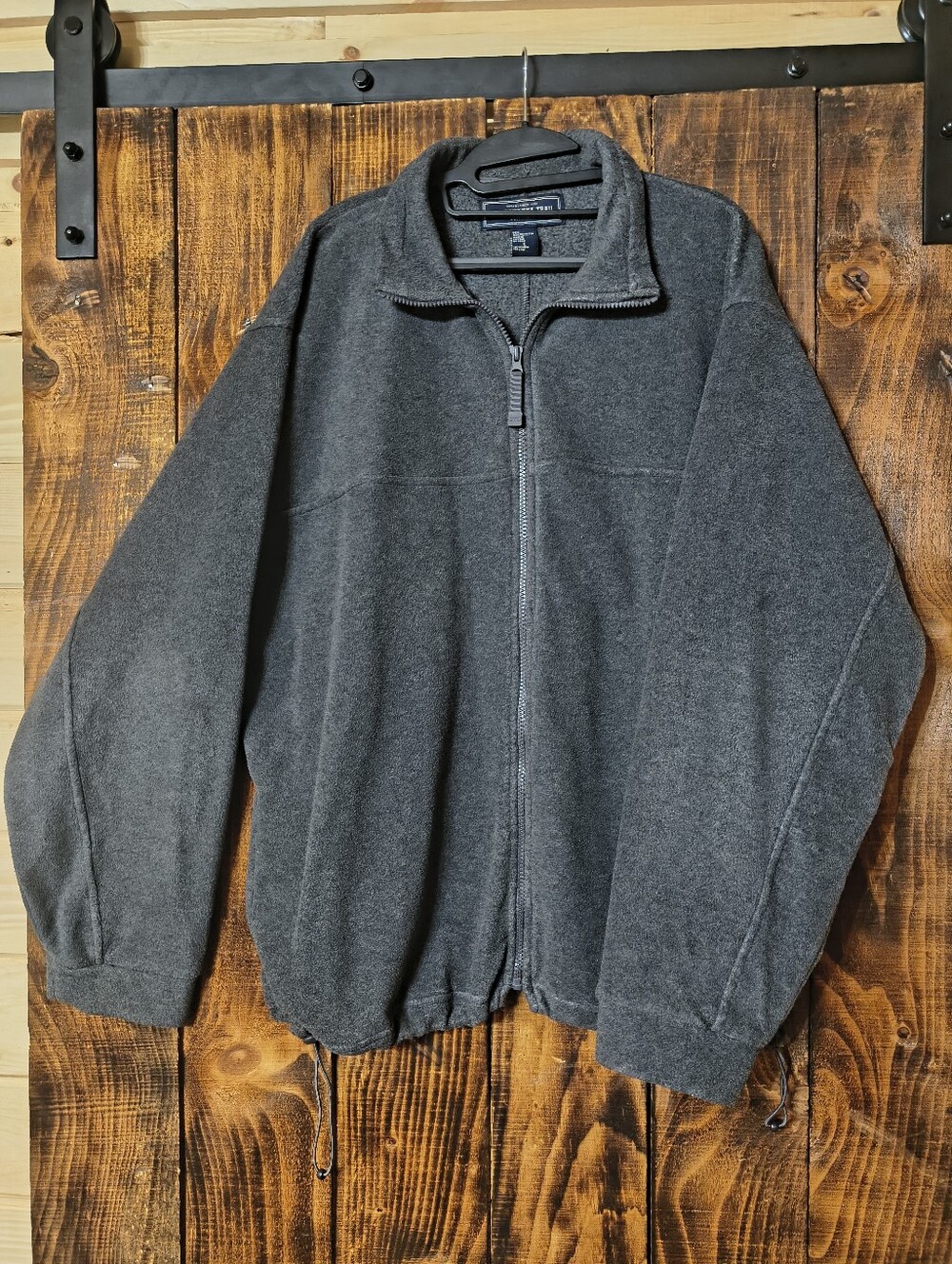 Susquehanna Trail Outfitters Gray Full Zip Fleece Jacket Men’s Large Outdoor